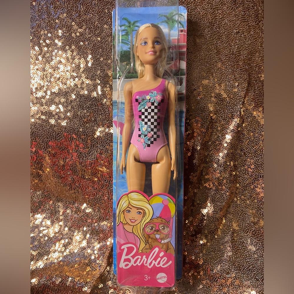 Barbie Pink Swimsuit Doll